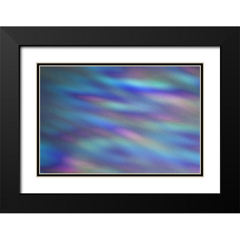 Ripples of Color I Black Modern Wood Framed Art Print with Double Matting by Putman, Tammy