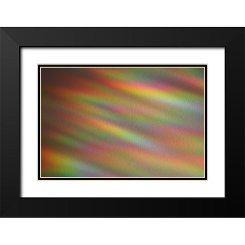 Ripples of Color II Black Modern Wood Framed Art Print with Double Matting by Putman, Tammy