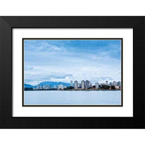 False Creek III Black Modern Wood Framed Art Print with Double Matting by Stefko, Bob