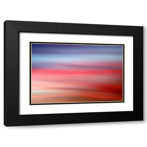 Painted Sky II Black Modern Wood Framed Art Print with Double Matting by Taylor, Douglas