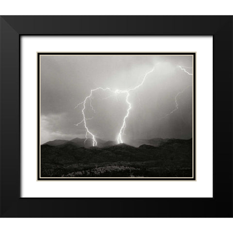 Striking Symmetry I - BW Black Modern Wood Framed Art Print with Double Matting by Taylor, Douglas