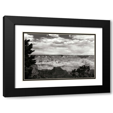 Grand Canyon Skies BW Black Modern Wood Framed Art Print with Double Matting by Taylor, Douglas