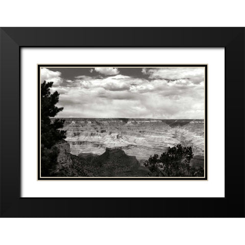 Grand Canyon Skies BW Black Modern Wood Framed Art Print with Double Matting by Taylor, Douglas