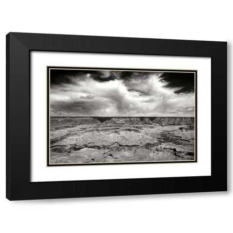 Grand Canyon Winds BW Black Modern Wood Framed Art Print with Double Matting by Taylor, Douglas