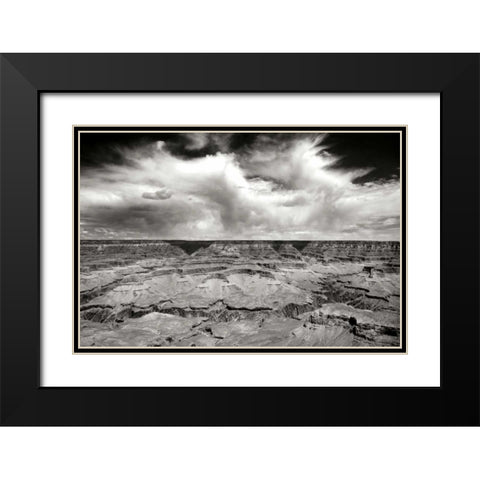Grand Canyon Winds BW Black Modern Wood Framed Art Print with Double Matting by Taylor, Douglas