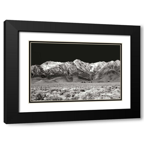 Sierra Nevada Mountains I BW Black Modern Wood Framed Art Print with Double Matting by Taylor, Douglas