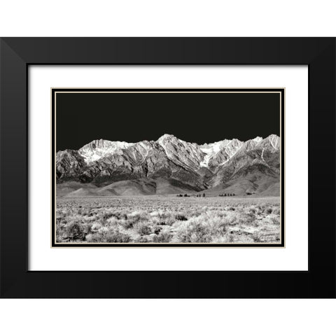 Sierra Nevada Mountains I BW Black Modern Wood Framed Art Print with Double Matting by Taylor, Douglas