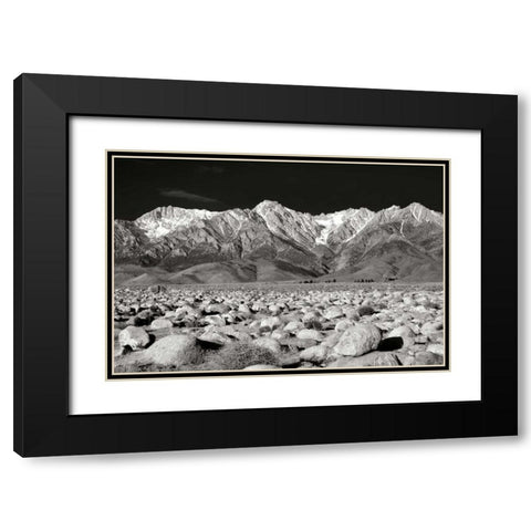 Sierra Nevada Mountains II BW Black Modern Wood Framed Art Print with Double Matting by Taylor, Douglas