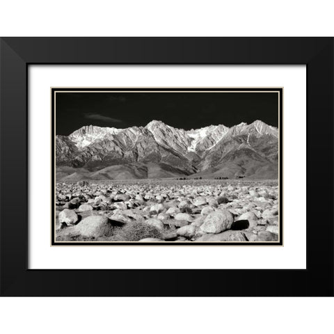 Sierra Nevada Mountains II BW Black Modern Wood Framed Art Print with Double Matting by Taylor, Douglas