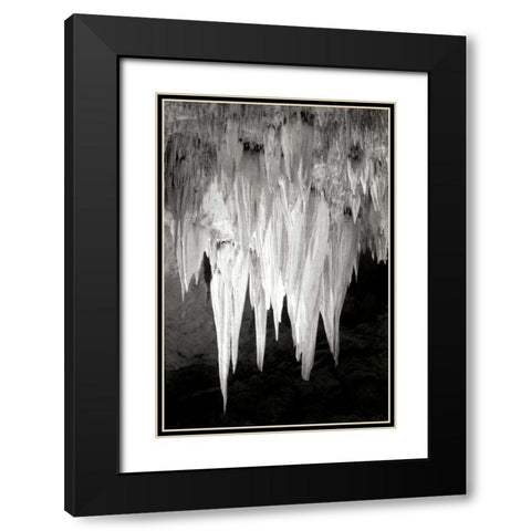 Carlsbad Cavern I BW Black Modern Wood Framed Art Print with Double Matting by Taylor, Douglas