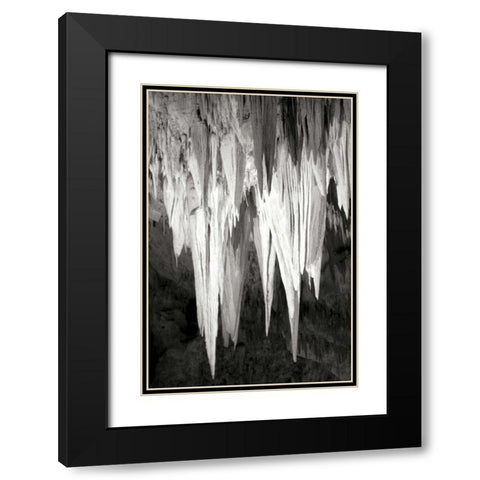 Carlsbad Cavern II BW Black Modern Wood Framed Art Print with Double Matting by Taylor, Douglas