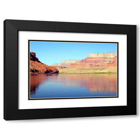 Vermillion Cliffs I Black Modern Wood Framed Art Print with Double Matting by Taylor, Douglas