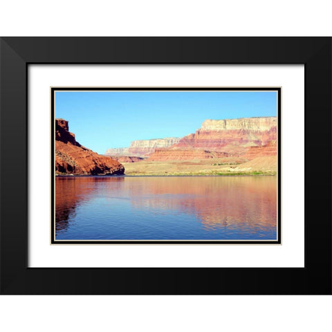 Vermillion Cliffs I Black Modern Wood Framed Art Print with Double Matting by Taylor, Douglas