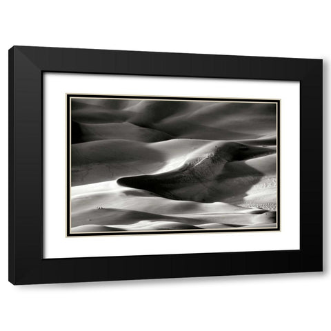 Great Sand Dunes I BW Black Modern Wood Framed Art Print with Double Matting by Taylor, Douglas
