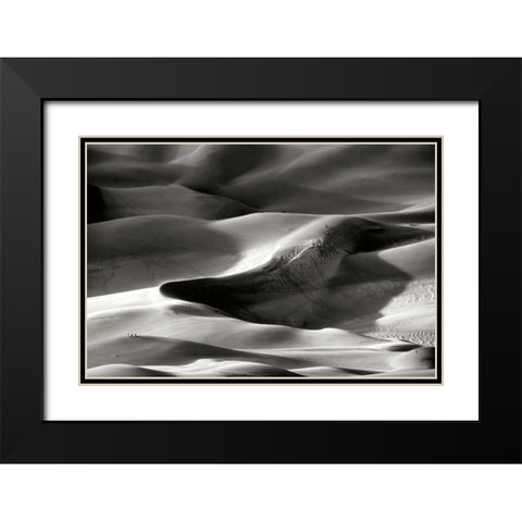 Great Sand Dunes I BW Black Modern Wood Framed Art Print with Double Matting by Taylor, Douglas