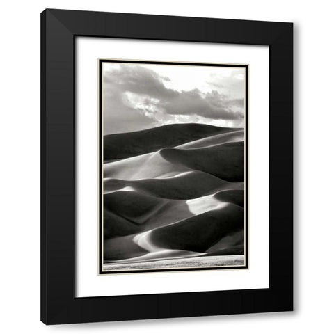 Great Sand Dunes III BW Black Modern Wood Framed Art Print with Double Matting by Taylor, Douglas