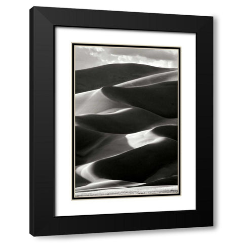 Great Sand Dunes IV BW Black Modern Wood Framed Art Print with Double Matting by Taylor, Douglas