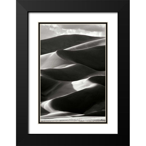 Great Sand Dunes IV BW Black Modern Wood Framed Art Print with Double Matting by Taylor, Douglas