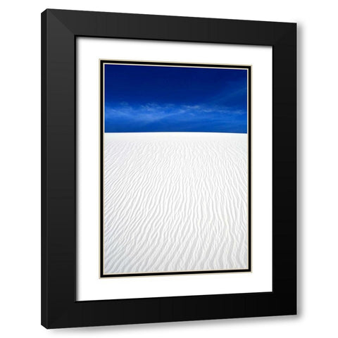 White Sands I Black Modern Wood Framed Art Print with Double Matting by Taylor, Douglas
