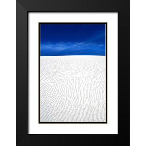 White Sands I Black Modern Wood Framed Art Print with Double Matting by Taylor, Douglas