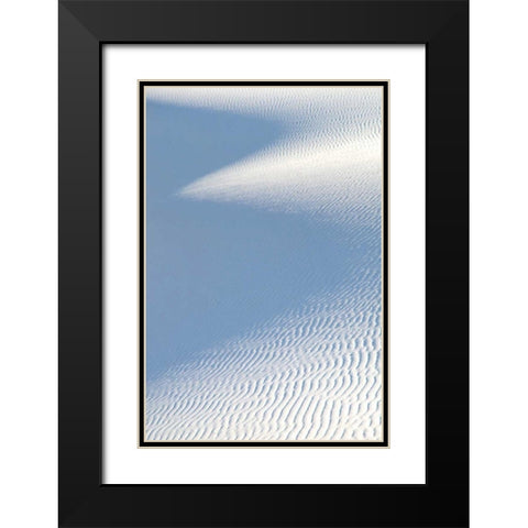 White Sands II Black Modern Wood Framed Art Print with Double Matting by Taylor, Douglas