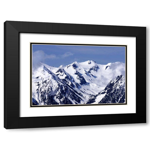 Carved by Ice Black Modern Wood Framed Art Print with Double Matting by Taylor, Douglas