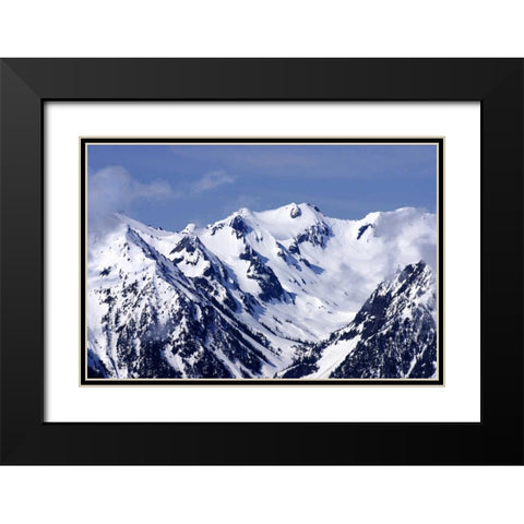 Carved by Ice Black Modern Wood Framed Art Print with Double Matting by Taylor, Douglas