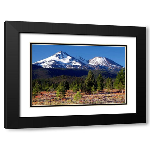 Morning in Shasta Black Modern Wood Framed Art Print with Double Matting by Taylor, Douglas