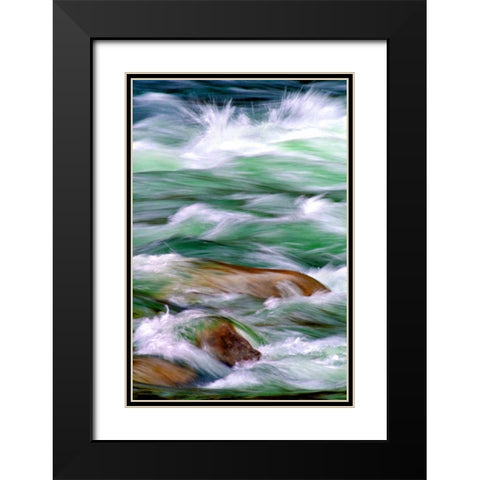 By the River II Black Modern Wood Framed Art Print with Double Matting by Taylor, Douglas