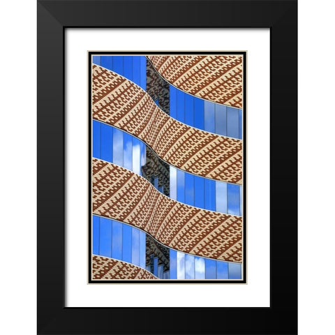 Brick and Glass I Black Modern Wood Framed Art Print with Double Matting by Taylor, Douglas