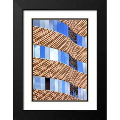 Brick and Glass II Black Modern Wood Framed Art Print with Double Matting by Taylor, Douglas