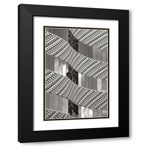 Brick and Glass I BW Black Modern Wood Framed Art Print with Double Matting by Taylor, Douglas