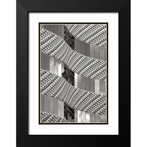 Brick and Glass I BW Black Modern Wood Framed Art Print with Double Matting by Taylor, Douglas