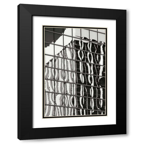 Architectural Glass BW Black Modern Wood Framed Art Print with Double Matting by Taylor, Douglas