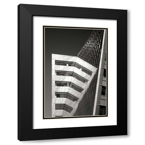 Design Reflections BW Black Modern Wood Framed Art Print with Double Matting by Taylor, Douglas