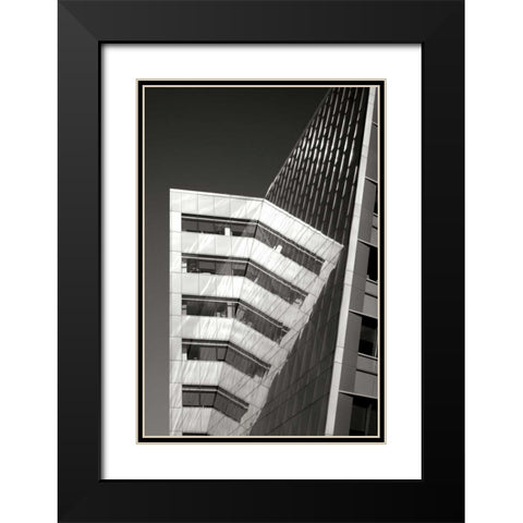 Design Reflections BW Black Modern Wood Framed Art Print with Double Matting by Taylor, Douglas