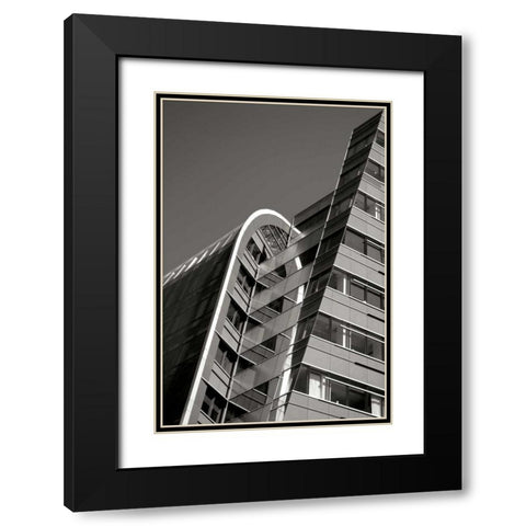 Urban Design BW Black Modern Wood Framed Art Print with Double Matting by Taylor, Douglas