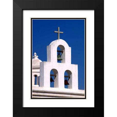 Mission Bells I Black Modern Wood Framed Art Print with Double Matting by Taylor, Douglas