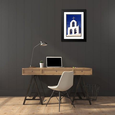 Mission Bells II Black Modern Wood Framed Art Print with Double Matting by Taylor, Douglas