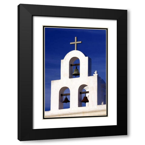 Mission Bells II Black Modern Wood Framed Art Print with Double Matting by Taylor, Douglas