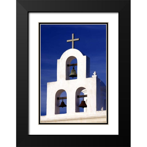 Mission Bells II Black Modern Wood Framed Art Print with Double Matting by Taylor, Douglas