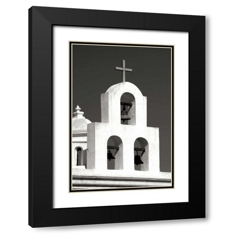 Mission Bells I BW Black Modern Wood Framed Art Print with Double Matting by Taylor, Douglas