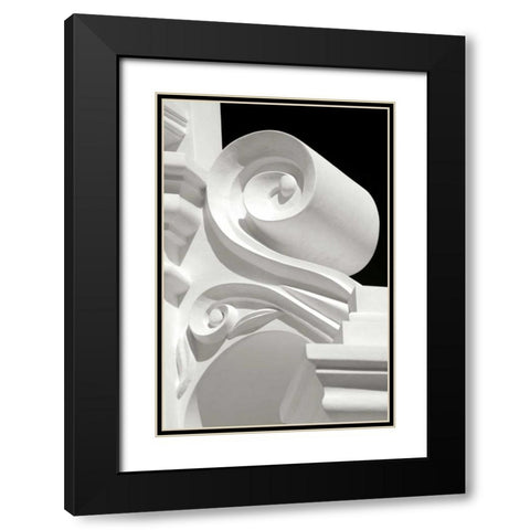 Mission Detail I BW Black Modern Wood Framed Art Print with Double Matting by Taylor, Douglas