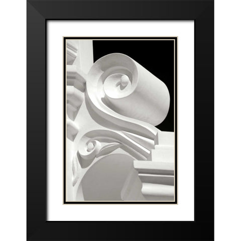 Mission Detail I BW Black Modern Wood Framed Art Print with Double Matting by Taylor, Douglas