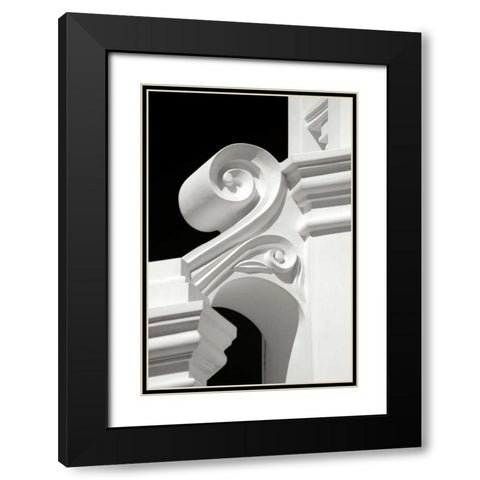 Mission Detail II BW Black Modern Wood Framed Art Print with Double Matting by Taylor, Douglas