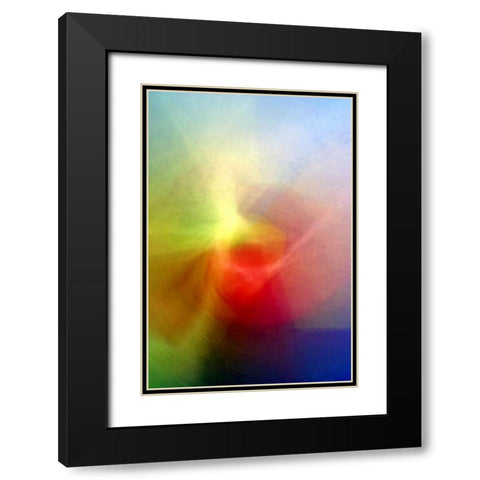Arc Light Black Modern Wood Framed Art Print with Double Matting by Taylor, Douglas