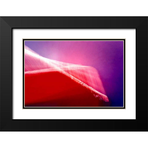 Shockwave Black Modern Wood Framed Art Print with Double Matting by Taylor, Douglas