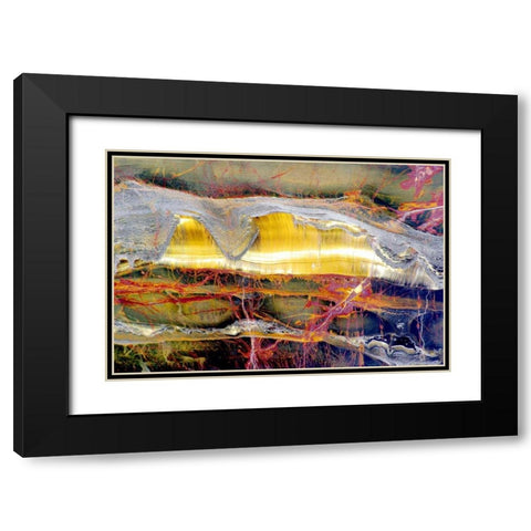 Marra Mamba Minerals Black Modern Wood Framed Art Print with Double Matting by Taylor, Douglas