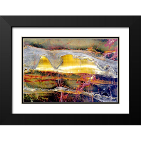 Marra Mamba Minerals Black Modern Wood Framed Art Print with Double Matting by Taylor, Douglas