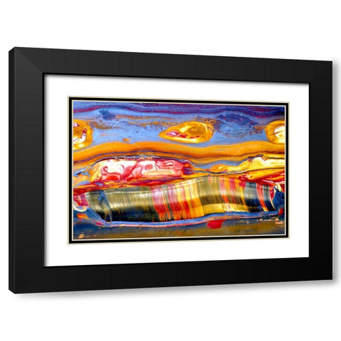 Pilbaran Black Modern Wood Framed Art Print with Double Matting by Taylor, Douglas